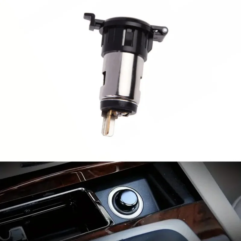 Universal 12V Car Cigarette Lighter Socket Power Plug Adapter With Closing Cap For Charging Mobile Phone Interior Accessory