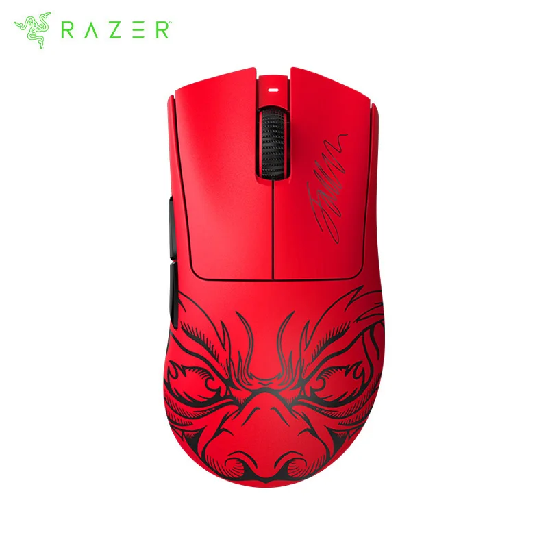 recente razer deathadder v3 pro faker edition 63g ultra leve sem fio ergonomico esports mouse foco pro 30k sensor optico 01