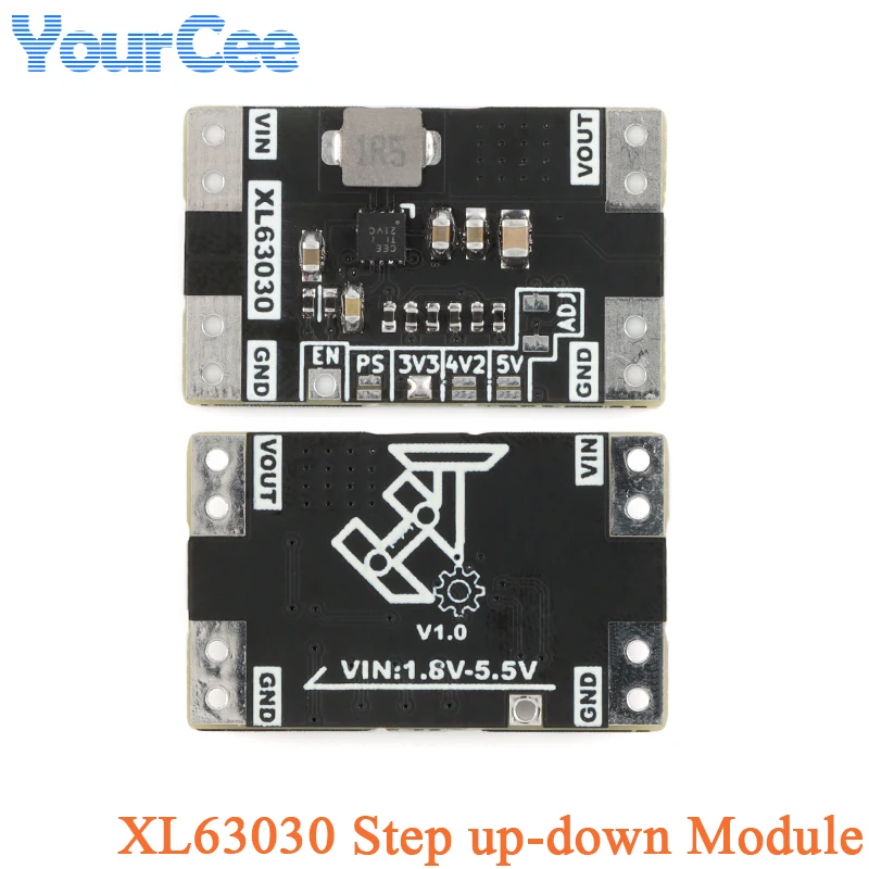 XL63030 Automatic Voltage Boost Buck Power Module Low Ripple Lithium Battery Stabilized Low Voltage Step Up Down TPS63030