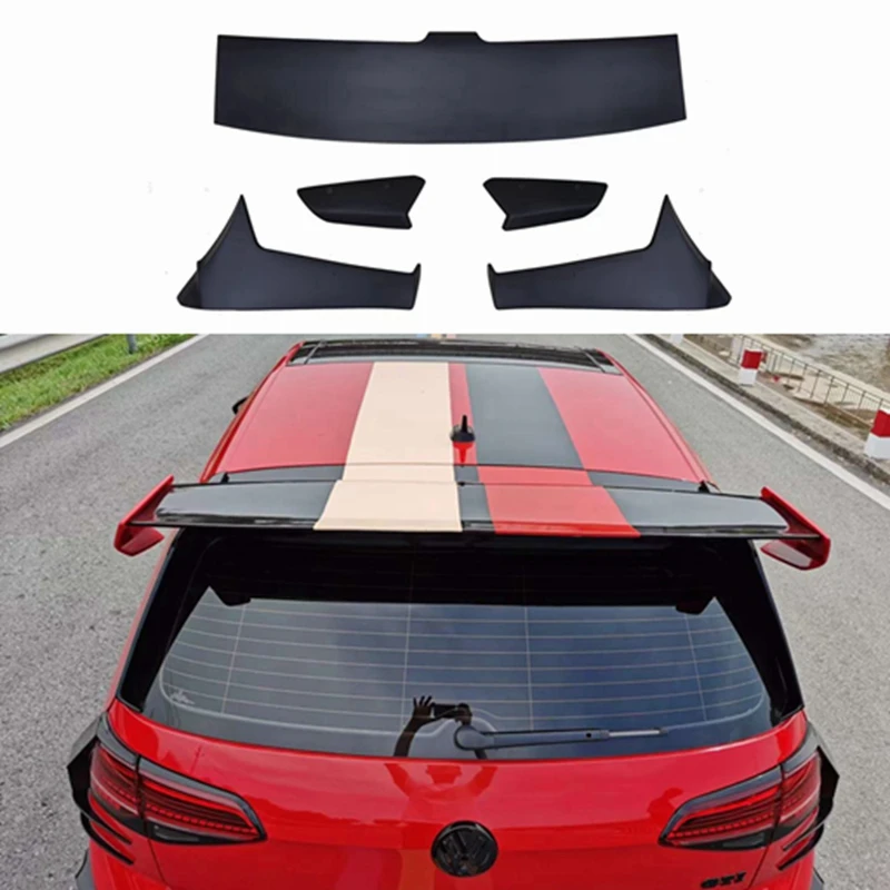 For Volkswagen Golf 7 Mk7 7.5 GTI Rear Roof Spoiler Wing TC Style 2013-2020