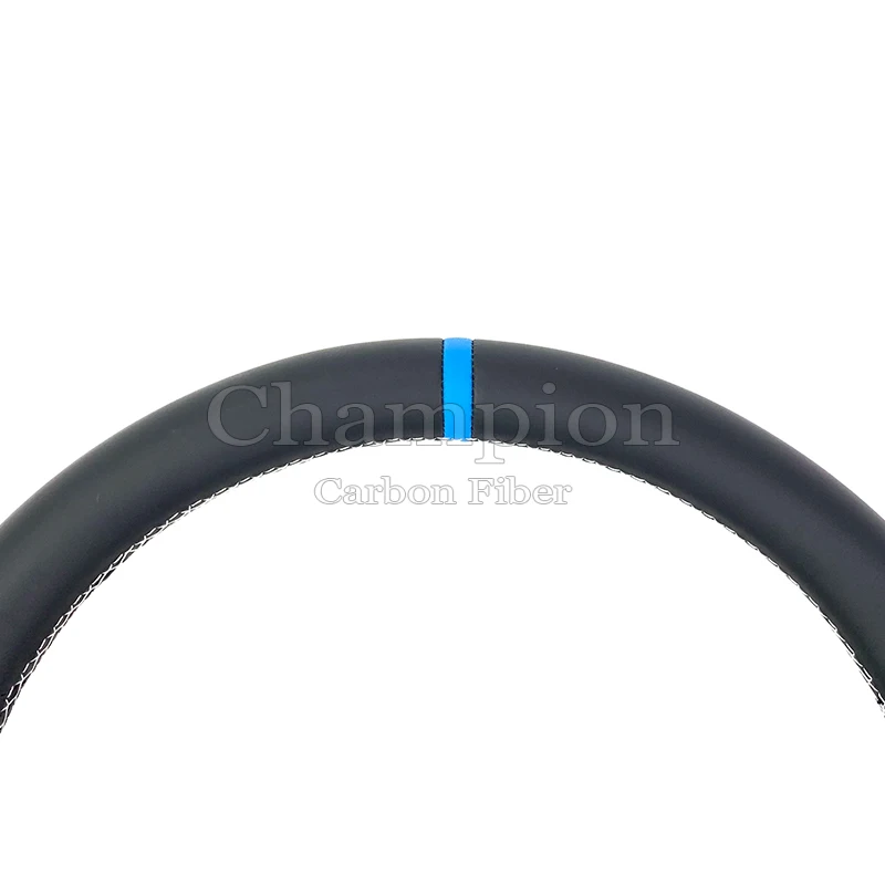 FOR BMW Sport Steering Wheel Black Handmade Leather Car Steering Wheel for BMW M3 E46 E39 E53 330ci 325i Series Without airbags - view 6