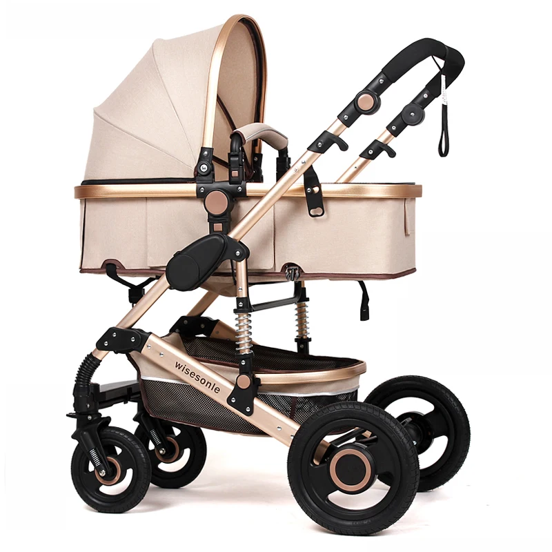 Light-Weight Flax Series Stroller With Zipper Dismounting Awning/Pink Baby Trolley Baby Supplies & Products