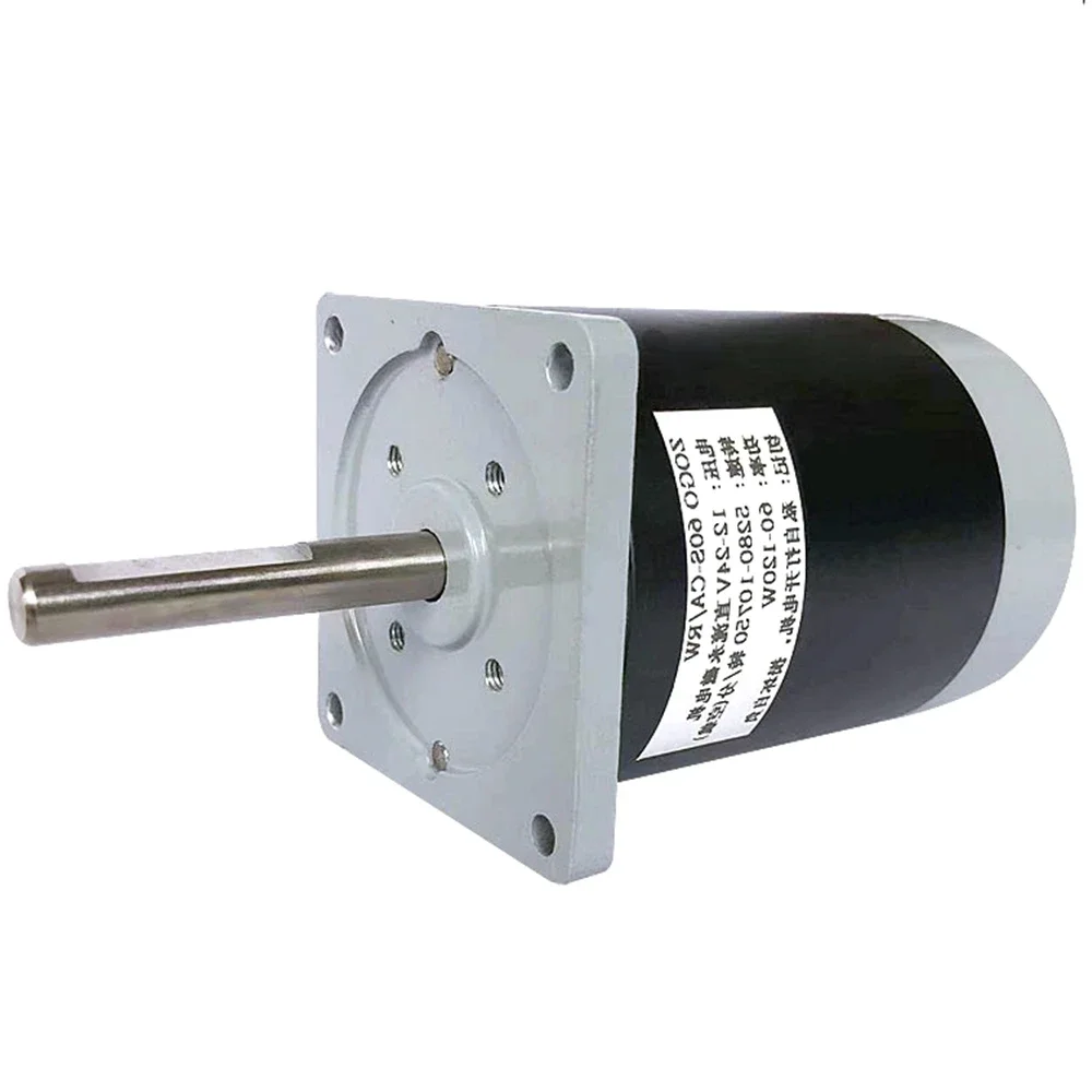 

60 мм, 12 В, 24 В, двигатель постоянного тока с постоянным магнитом, угольная щетка, 60 Вт-120 Вт, высокоскоростной двигатель для производства сахарной ваты, 5280-10750 об/мин, длинный вал