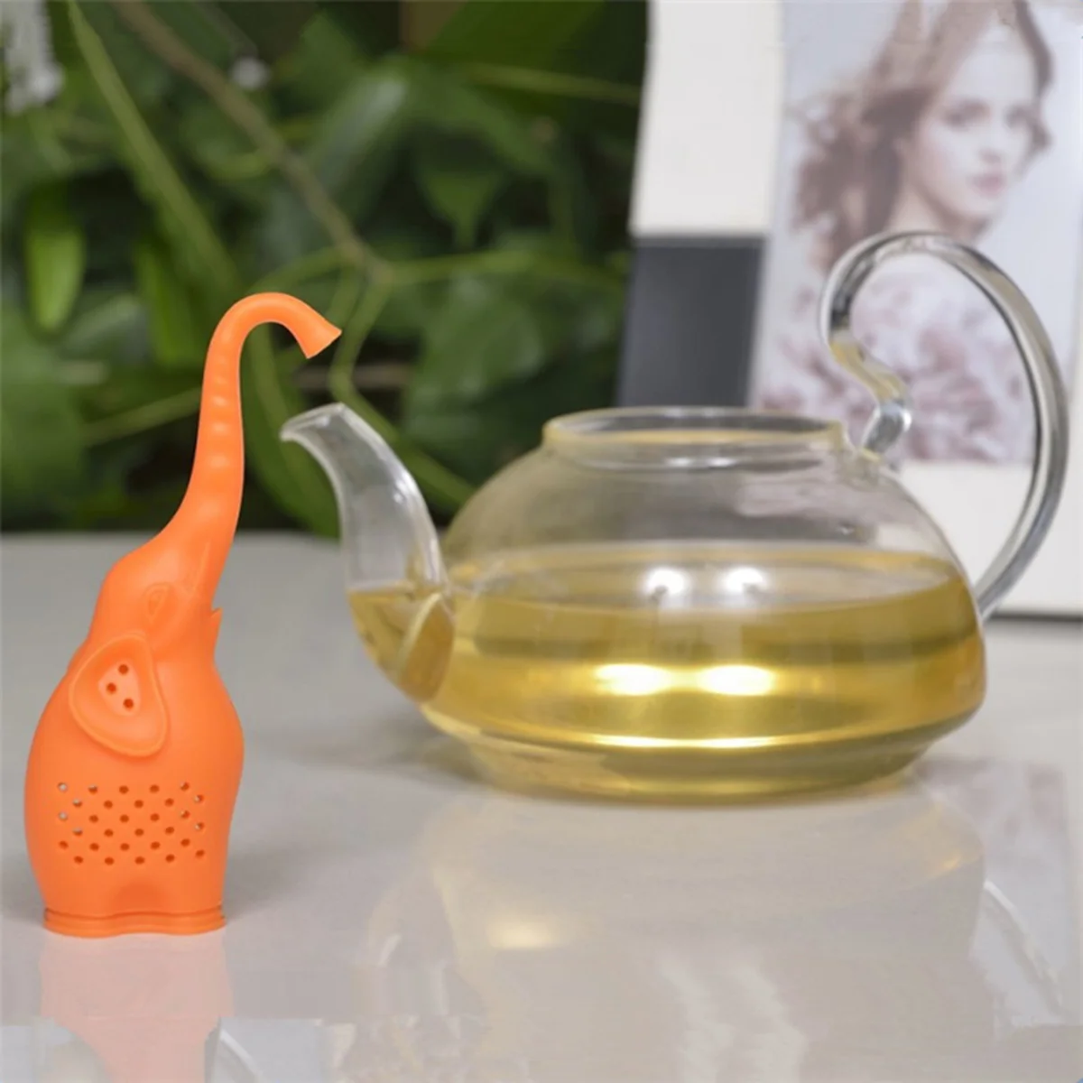 

Premium Food Grade Silicone Tea Infuser Smooth Edge Safe for Hot Water Cold Brew Iced Tea Decoration Use