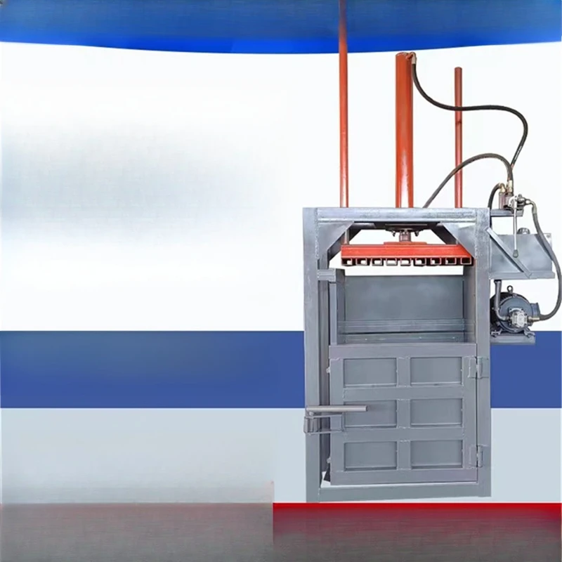 

Waste plastic film, mineral water bottle hydraulic baler