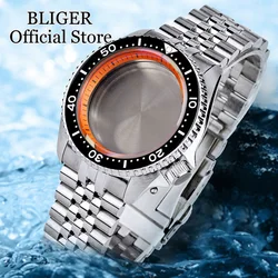 200M Waterproof 41mm Diving Watch Case Stainless Steel Bracelet Sapphire Glass 120 Clicks Rotating Bezel Fit NH35 NH36 Movement