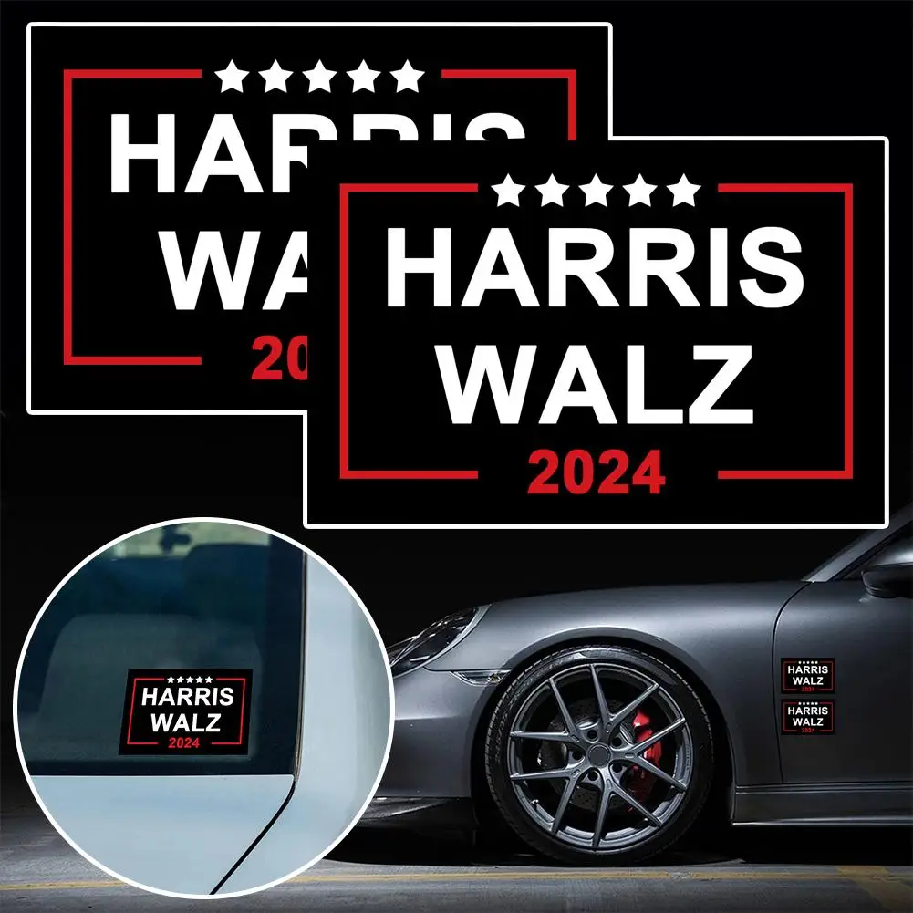 Harris Walz 2024 Stickers,2 pc Support Kamala Harris Decal Tim Walz Stickers Presidential Car Campaign Vinyl 2024 Bumper Q2J9