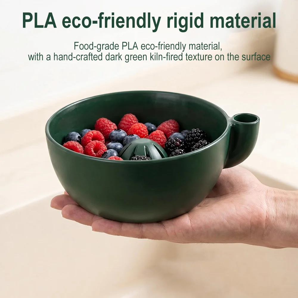 Automatic Swirl Fruit Washing Drain Bowl  Berry Cleaning Bowl Vegetable Fruit Washer Home Kitchen Outdoor Picnic Cleaning Basket view 5