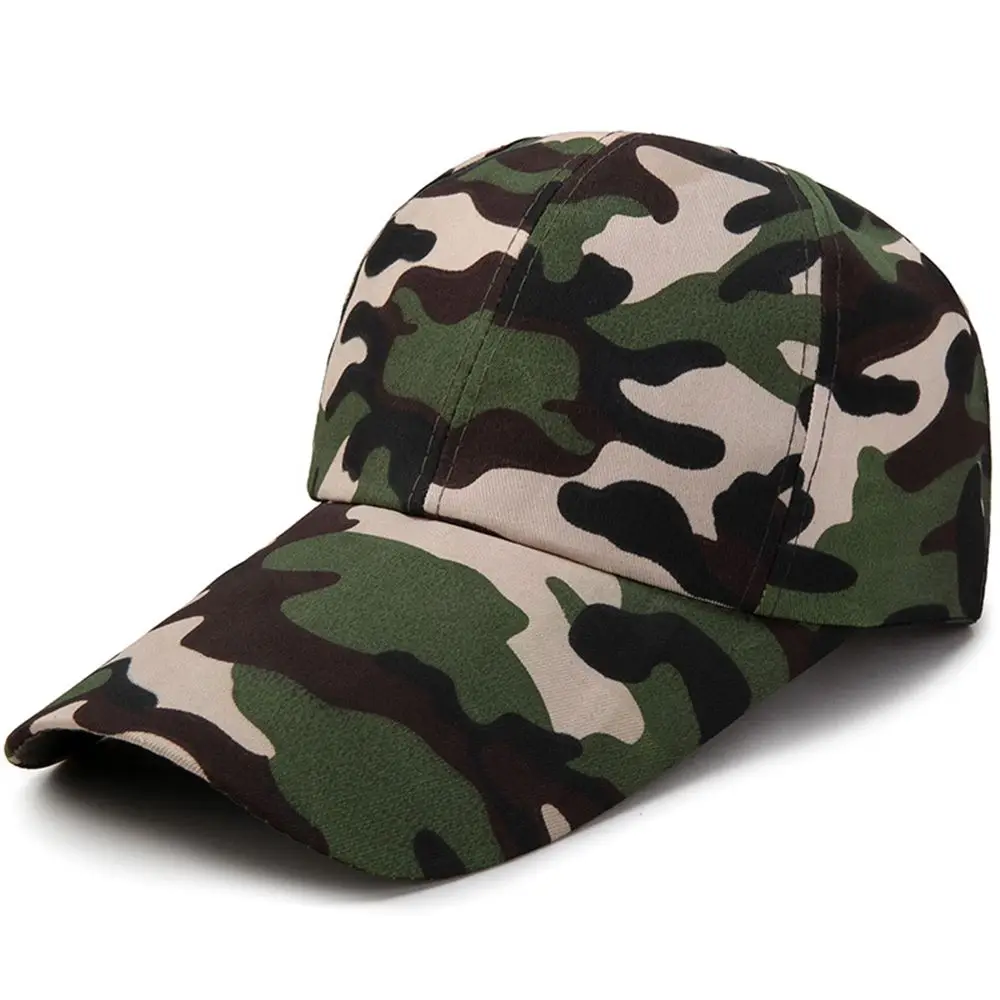 Summer Outdoor Camouflage Baseball Cap for Men Women Adjustable Tactical Training Sport Sun Hats Camping Hunting Camouflage Caps