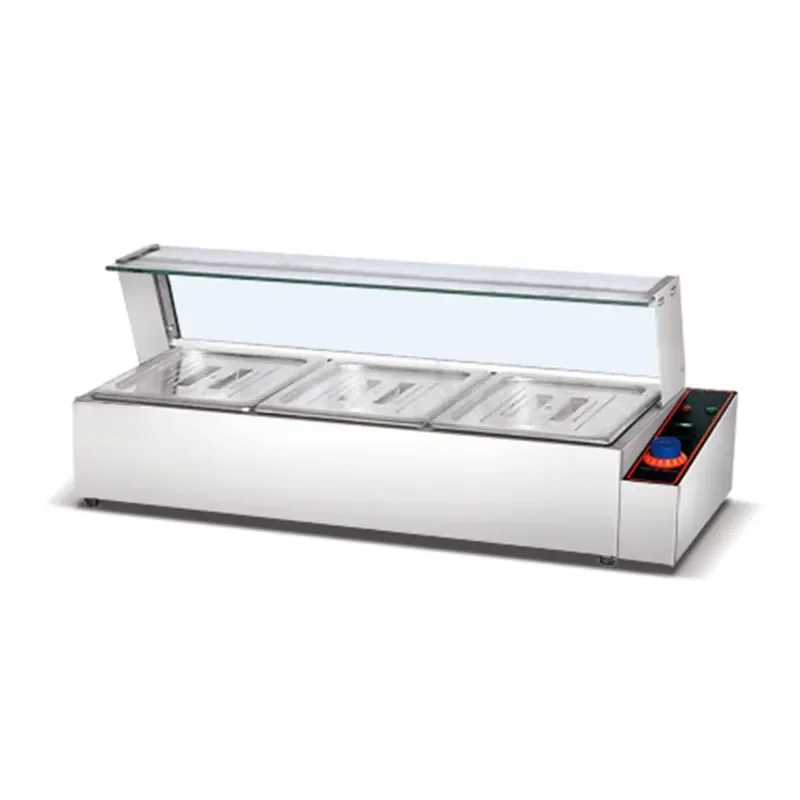 Commercial Kitchen 3 4 5 Panbain & Marie Food Heater Equipment Counter Panbain & Marie Glass