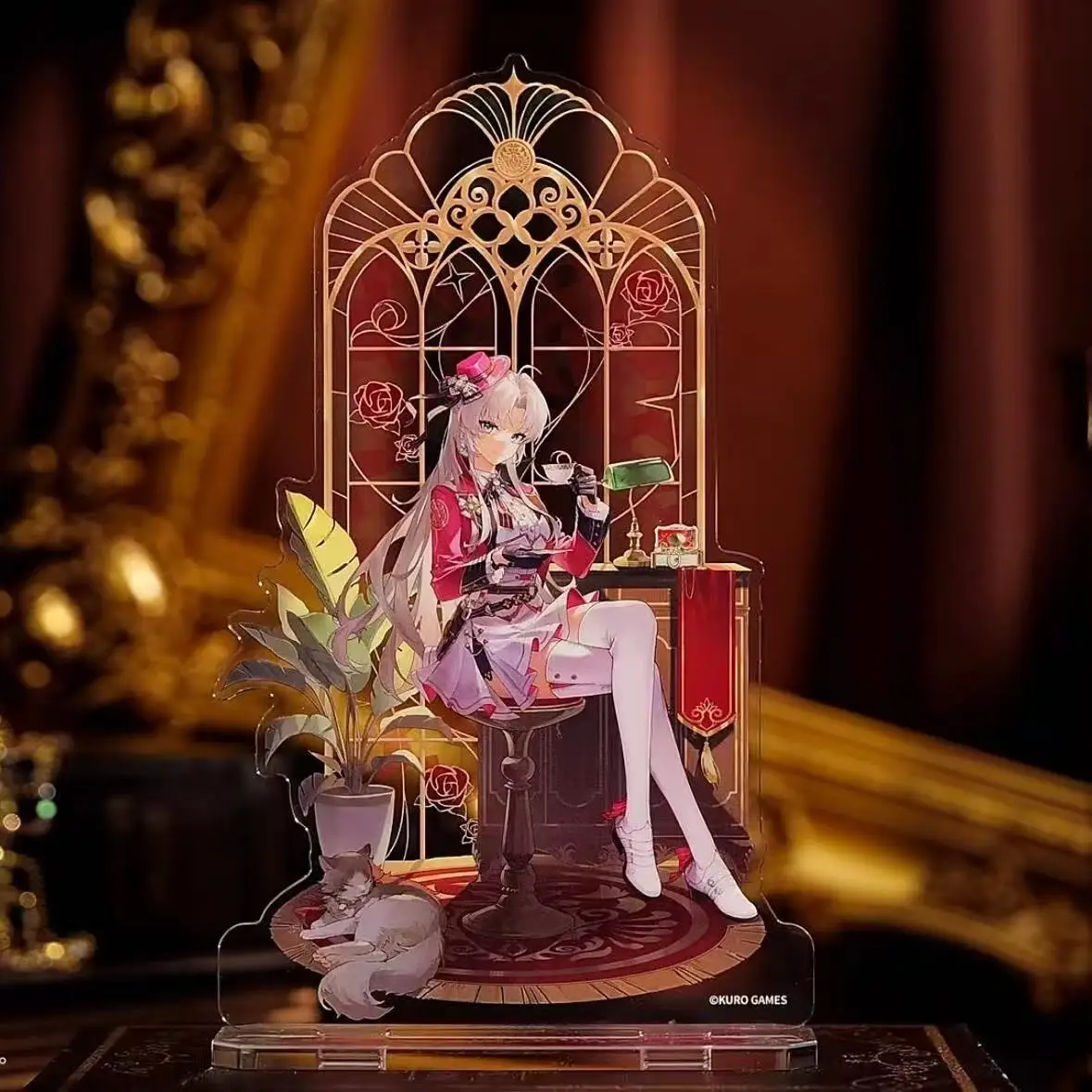 

10 см одинарная вставка Wuthering Waves Карлатта Монтелли Фиби акриловые стоячие тарелки украшение для рабочего стола аниме игрушка для любителей игр