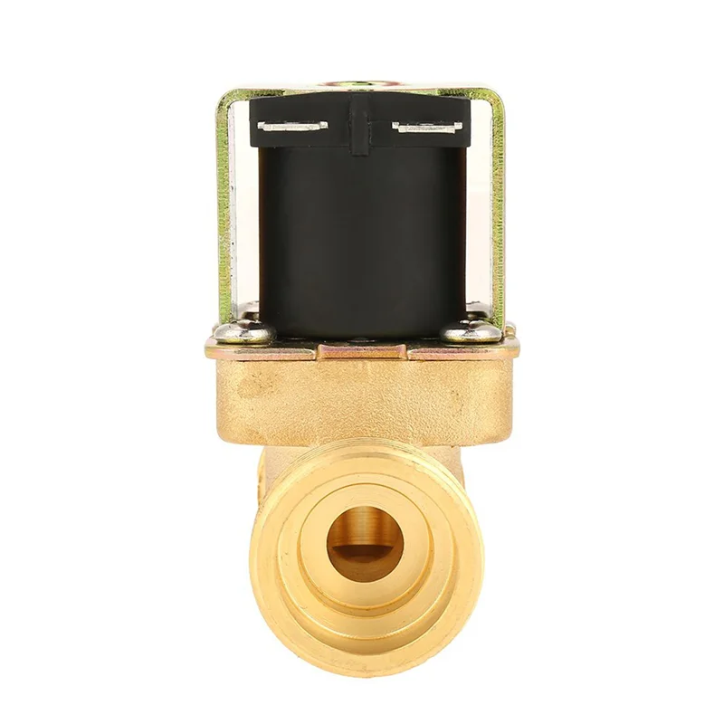 4X Electric Solenoid G3/4 Brass Electric Solenoid Valve For Water 12V Dc Normally Closed EU Plug