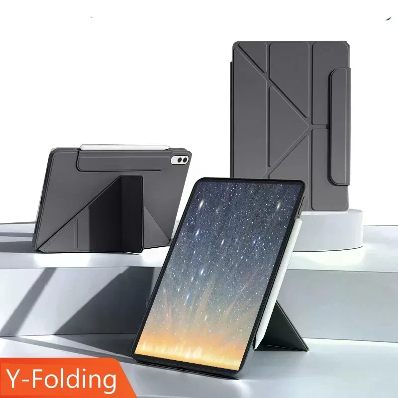 Case for Samsung Galaxy Tab S11 S10 Lite S10 S9 Fe  10.9 Y-Folding Shockproof Casing Premium Soft Silicone PU Y Shape Cover