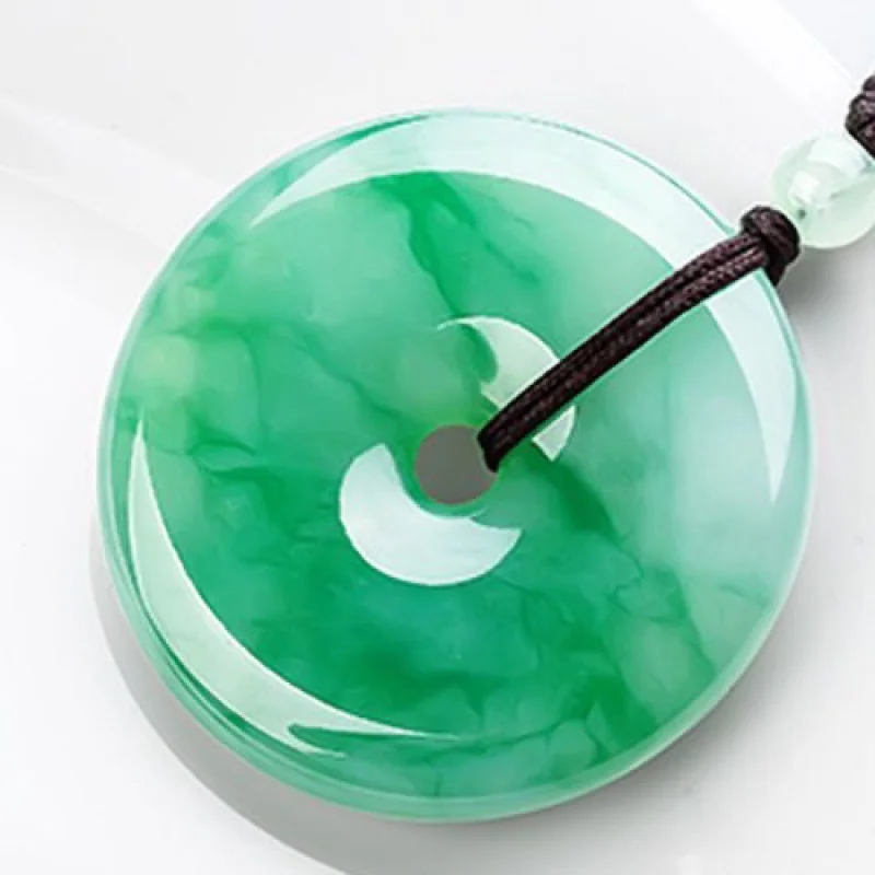 

Мьянманский жадеит ледяного типа с цветочным узором, кулон с пряжкой мира, ожерелье, нефритовый кулон, жадеитовое ожерелье, пряжка мира, нефритовый кулон fo