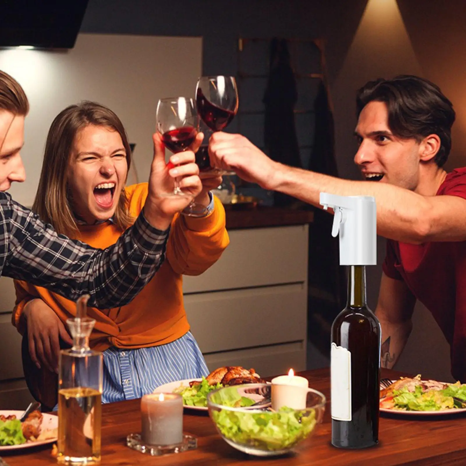 Wine Dispenser Automatic Touch Screen Decanter Adjustable Pouring Automatic Wine Dispenser For Home Bar Office Travel Camping