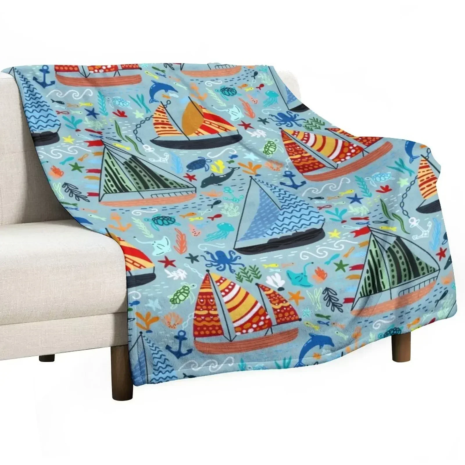 Show Boats Throw Blanket warm winter halloween Summer Beddings Blankets For Baby Retros Large Blankets
