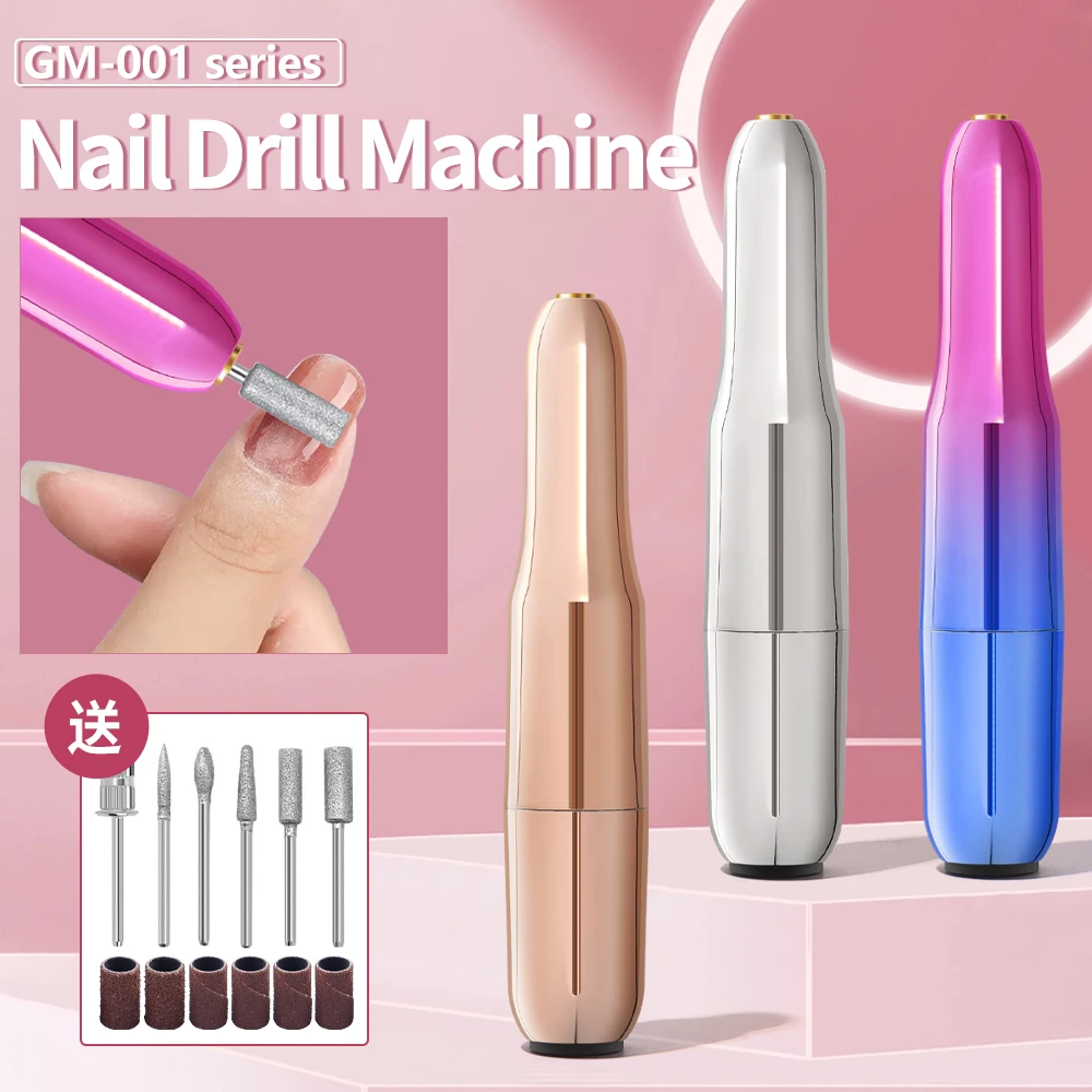 20000RPMネイルドリルマシンUSBネイルファイルペングラインダー、ネイルアート、マニキュア、ペディキュア、研磨キット、爪やすりに最適