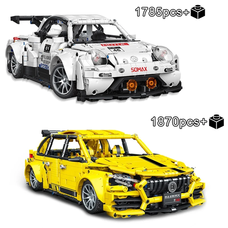 Technical Beetle Supercar Racing Car Buiding Kit Model Blocks Famous Vehicle Set Bricks Toys for Kids Christmas Gift Boys