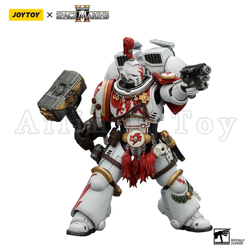 

[Pre-Order]JOYTOY 1/18 Action Figure 40K Game Edition White Scars Assault Intercessor Champion Thunder Hammer Bolt Pistol Toy