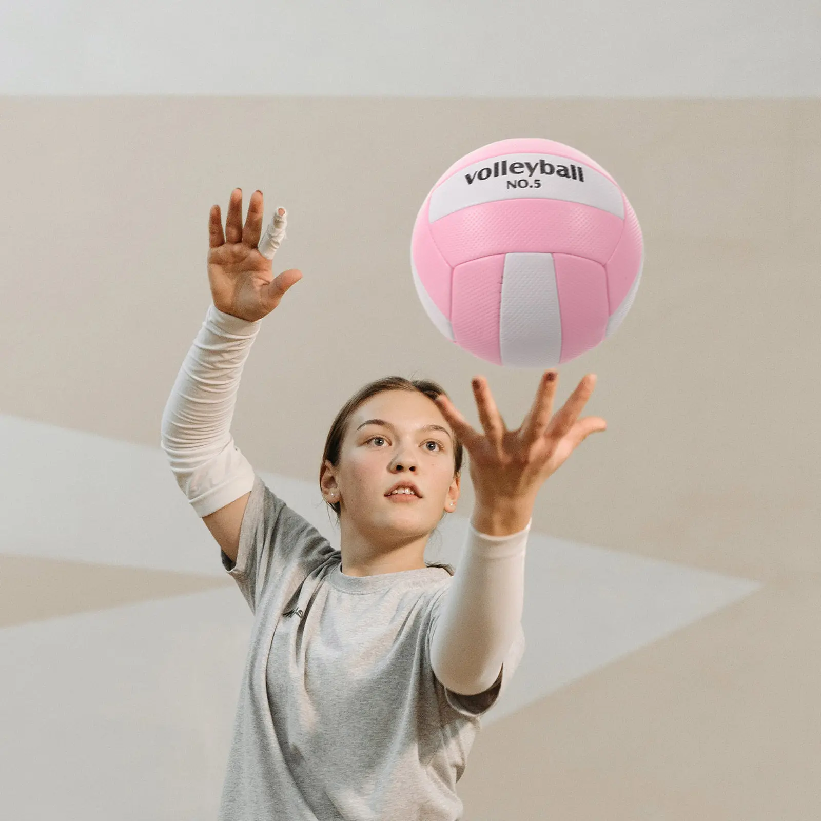 

Size 5 Volleyball Official Weight Nonslip Textured PVC for Beach Volleyball Outdoor Sand Play Backyard Games Training Gym Class