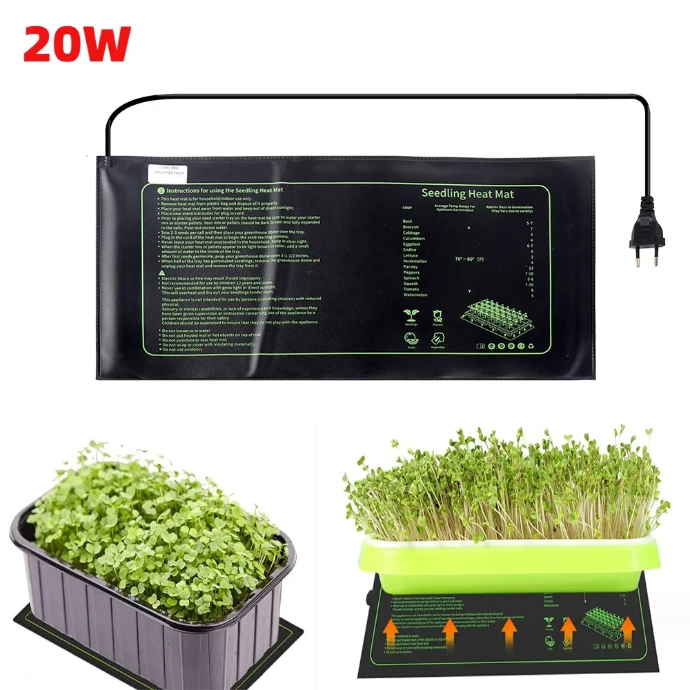 Gardening Plant Seedling Heat Mat Plant Flower Vegetable Waterproof Germination Nurturing Warm Pad Anti-cold