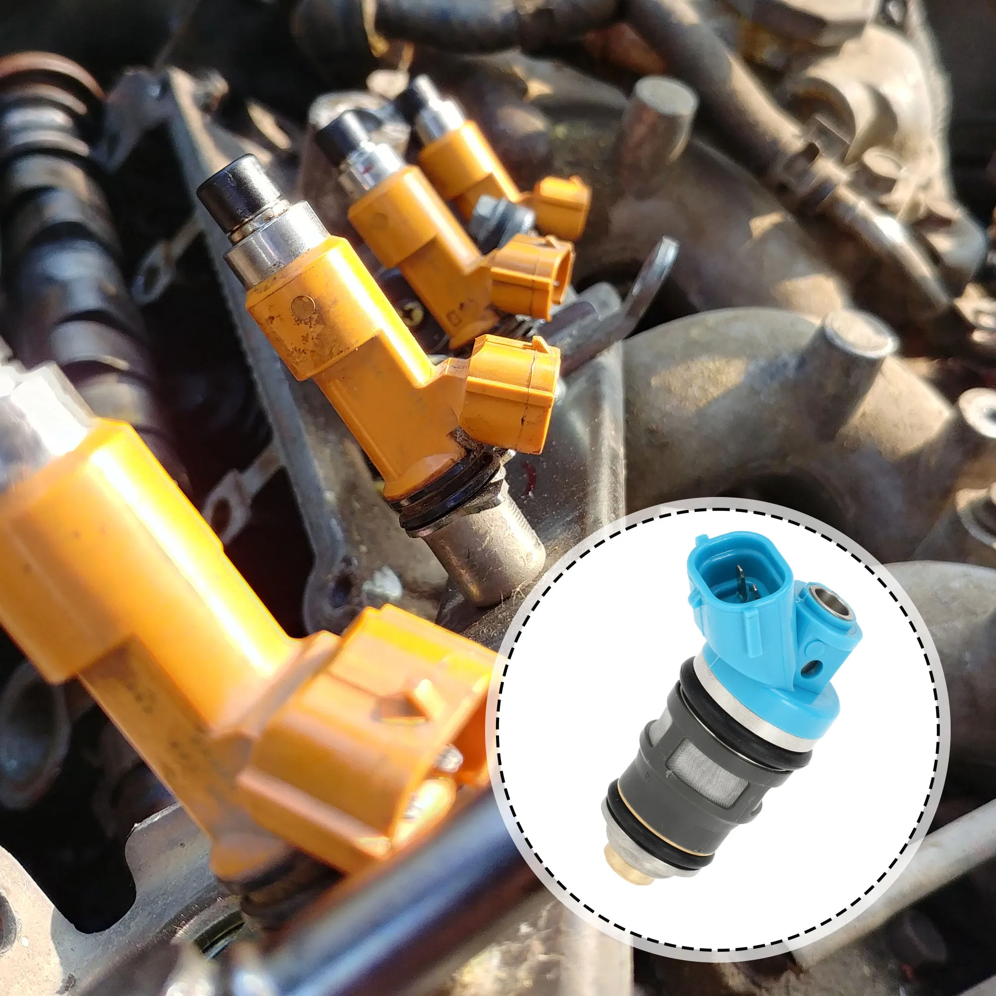 

Топливная форсунка UXCELL для Toyota Hilux RZN14 Hiace RZH1 Dyna RZY2, 1 шт., синий, серебристый тон