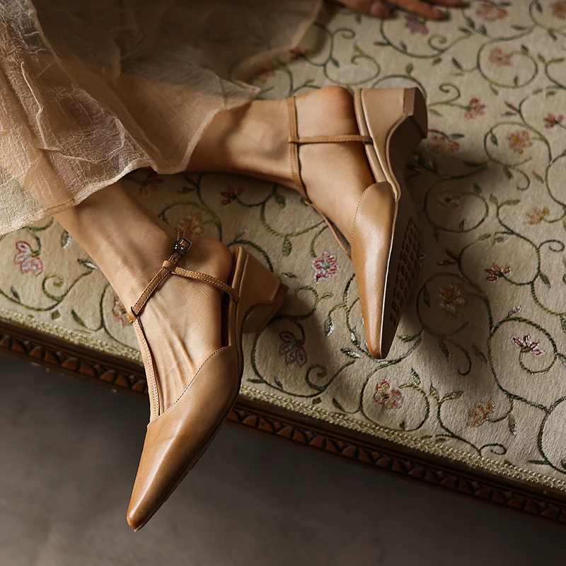 Damskie sandały slingback z pr – Low Block Heel Pump recenzja i cena