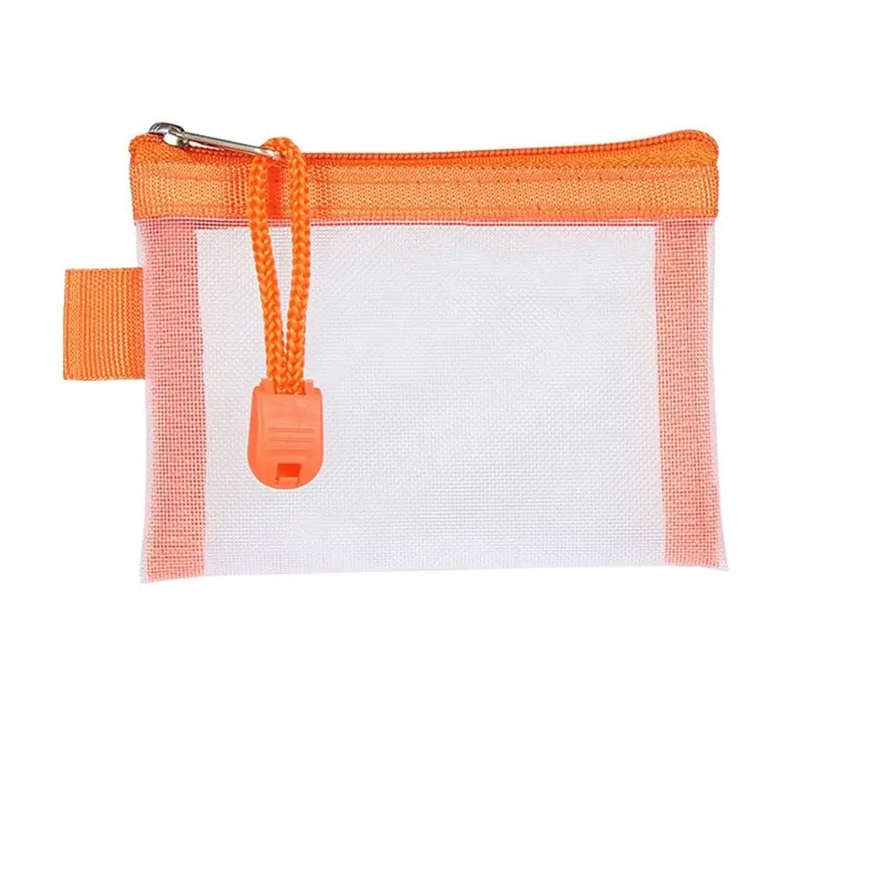 

Mesh Cosmetic Bag Lipstick Bags Transparent File Bag Small Coin Purse ID Credit Card Holder Mini Zipper Pouch Mesh Storage Bags