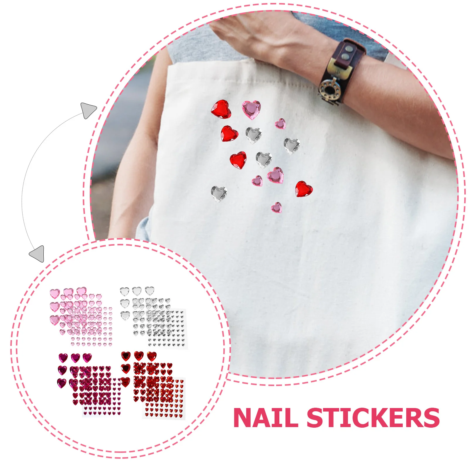 

12 листов наклейки со стразами в форме сердца, клейкие драгоценные камни для лица, глаз, ногтей, поделки, праздничные украшения, подарок для женщин и девочек
