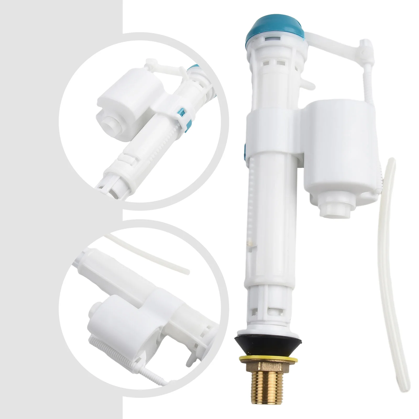 Toilet Adapter Cistern Fill Valve Adjustable Anti Siphon Bathroom Bottom Entry Quiet Fill Replacement Brand New