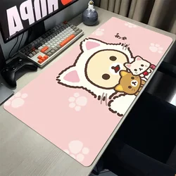 Alfombrilla de ratón para Gamer Rilakkuma, accesorios de computadora de oficina, alfombrilla de escritorio, alfombrillas de ratón Kawaii para juegos, alfombrillas de ratón lindas, alfombrilla de mesa