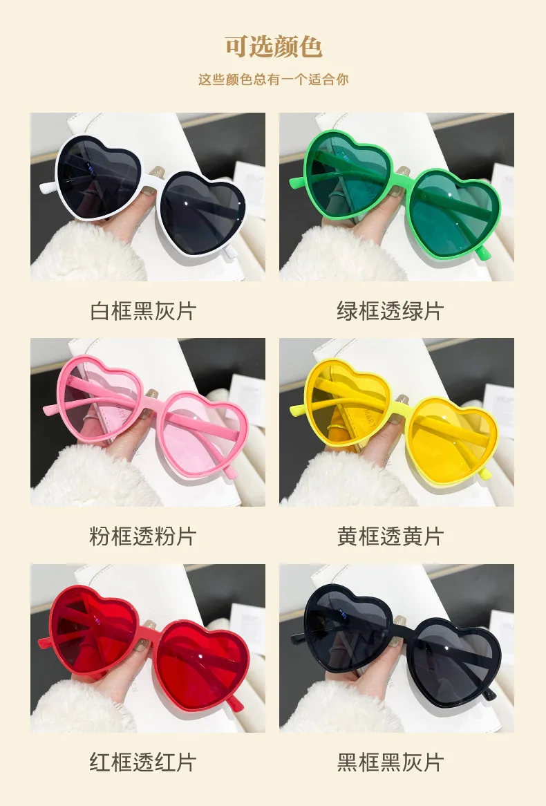 Neu eingetroffen: Vintage Herz-Sonnenbrille für Damen und Herren – Runde Sonnenbrille für Sie und Ihn – Detail 6