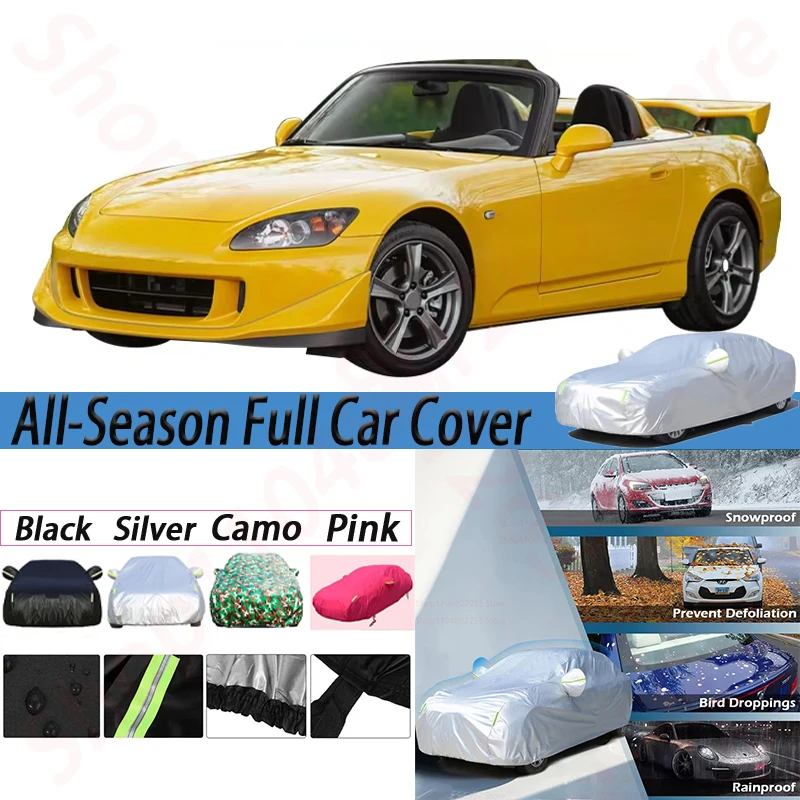 

Waterproof Car Covers For Honda S2000 1999-2009 Anti-UV Sun Rain Snow Wind Protection Outdoor Auto Cover Dustproof