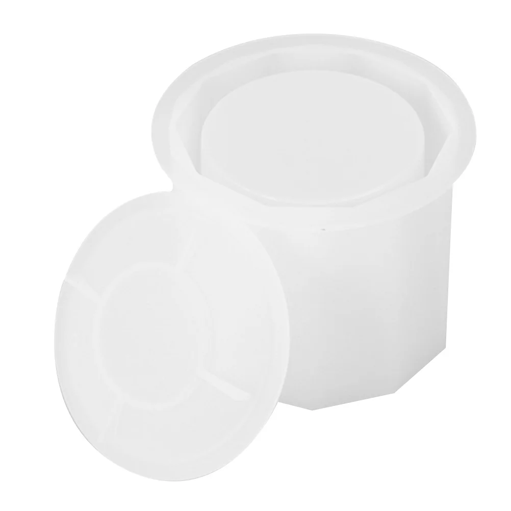 

Transparent Flexible Silicone Cylindrical Storage Box Mold DIY Craft Tools Easy to Use and Clean Gift Box Mold