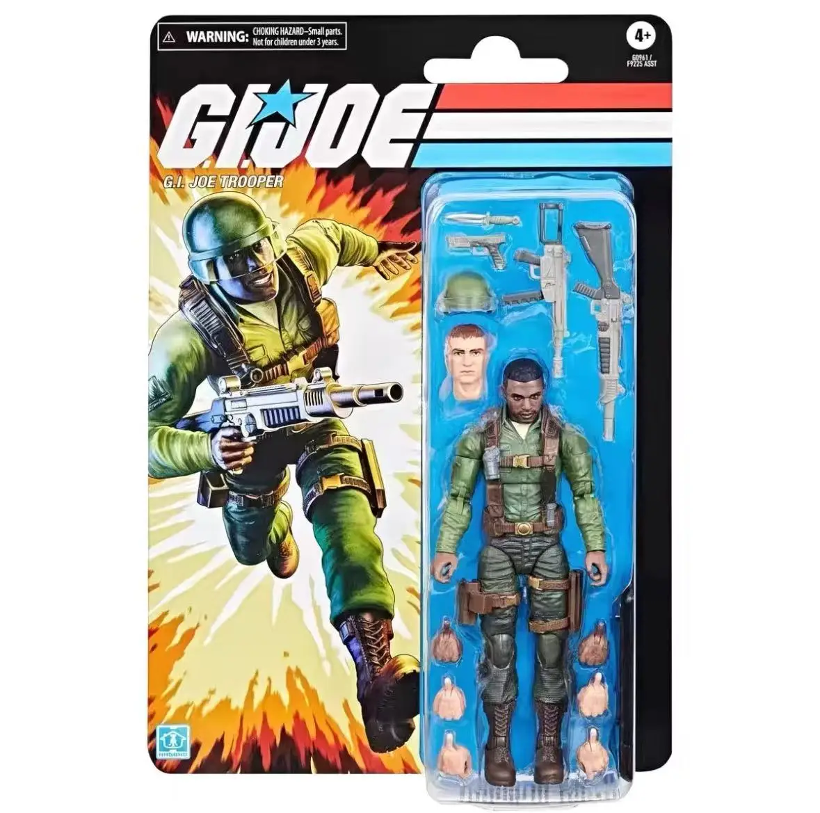 

In Stock Hasbro Series Retro Cardback G.I. Joe Trooper 15cm Action Figure Original Model Toys Ornament Gifts