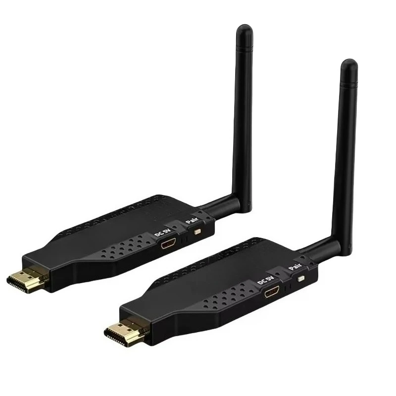 

Wireless for HDTV 50M Transmitter Receiver Plastic Material 1 Tx to 4 Rx for PC to TV Proje 1080P