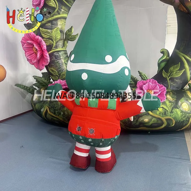 Customized Cartoon Inflatable Costumes for Christmas and Christmas Tree Atmosphere
