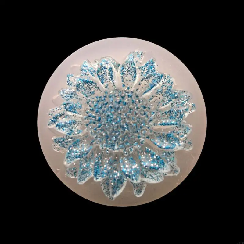 

C1FE Flower Earrings Silicone Decorative Pendant Mold Handmade Epoxy Mold