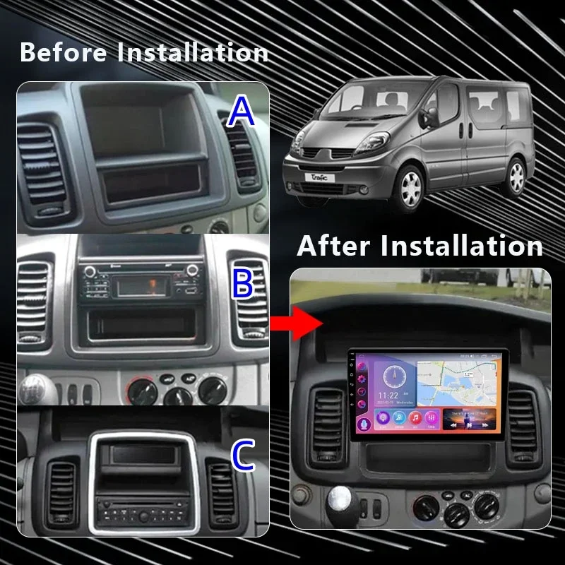 QSZN For Renault Trafic Opel Vivaro A Nissan Primastar 2010 - 2014 Car Radio Multimedia Video Player GPS 4G Carplay Android 12