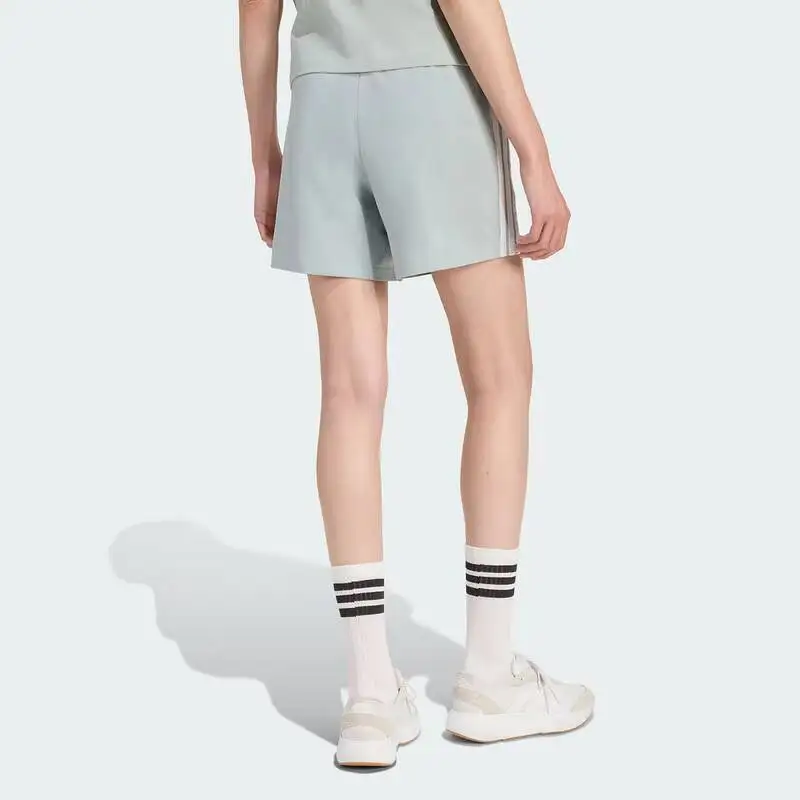 new 2026 Sport Adidas Womens Knit Shorts KR2725 High Waist Drawstring Elastic Waist Casual Pants