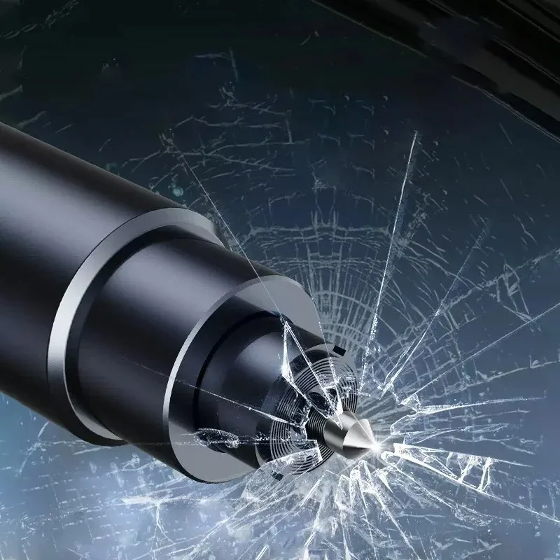 2 In1 Car Safety Hammer Emergency Glass Breaker High Hardness Tungsten Steel Seat Belt Cutter Rescue Tool Car Accessories