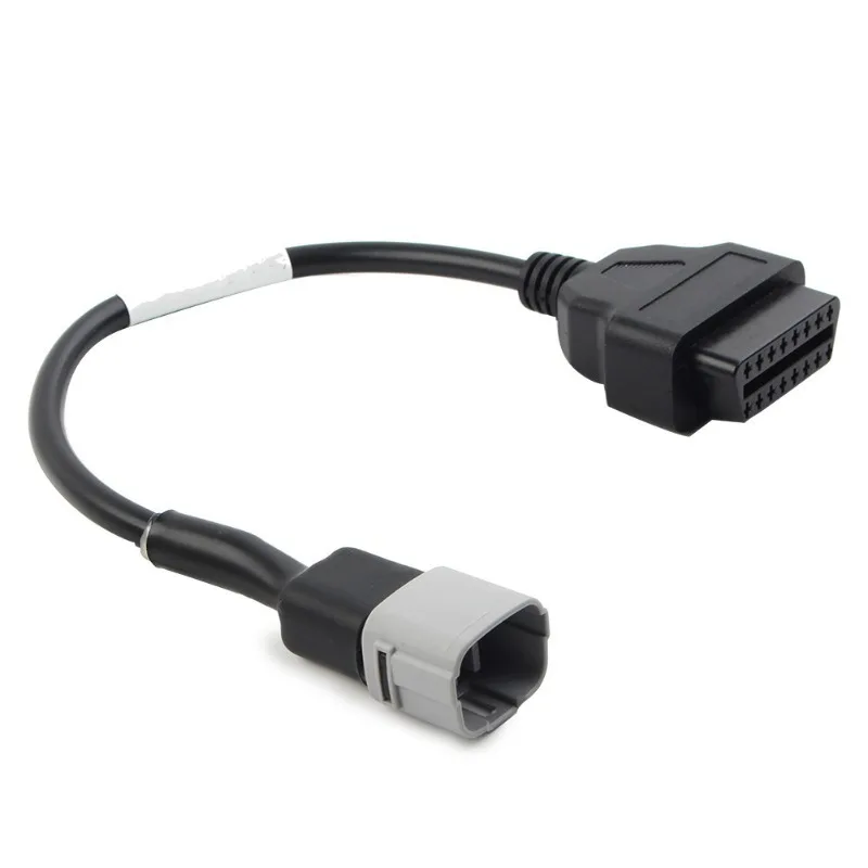 6Pin To OBD2 Adapter Cable, Motorcycle Diagnostic Cable for  EFI Motorcycles, OBDII 16Pin Diagnostic Scanner Connector Cord