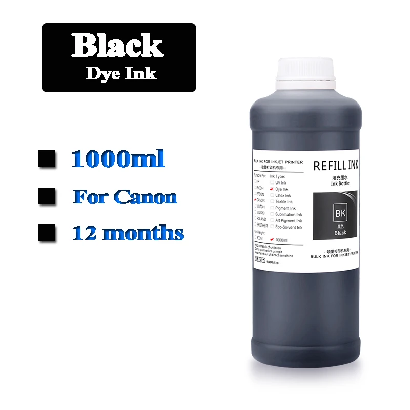 PFI-107 Refillable ink cartridge For Canon IPF680 IPF685 IPF770 IPF780 IPF785 IPF670 with 1000ml set - pigment ink & Dye ink