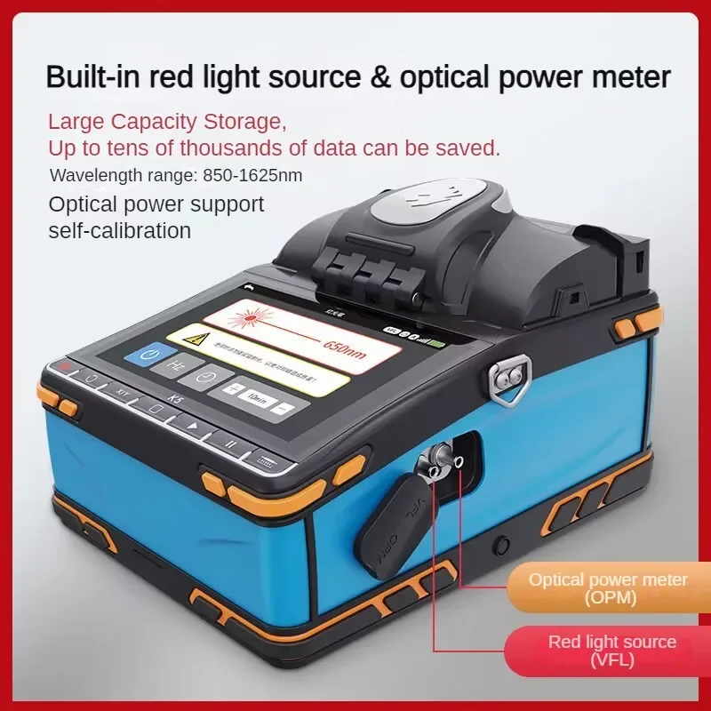 Hot Sale GUANGYAN K5 6 Motor 7800mAh Battery Single Mode Fiber Core Alignment Optical Fiber Fusion Splicer FTTH 5S