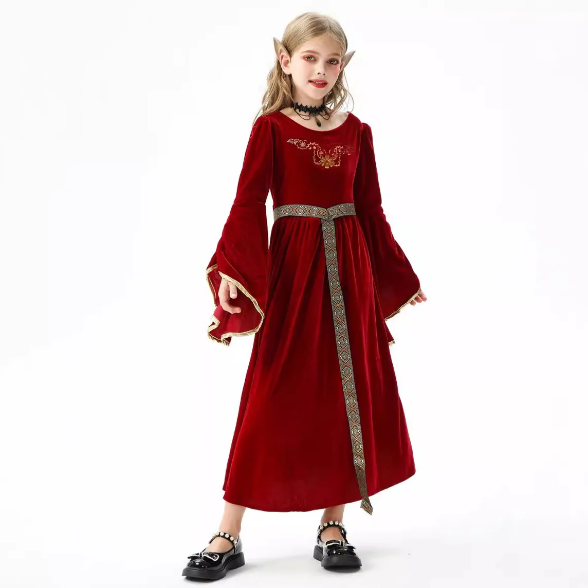 

Halloween Children's Clothing Renaissance Medieval Dresses Children's Clothing Retro Court European Vampire