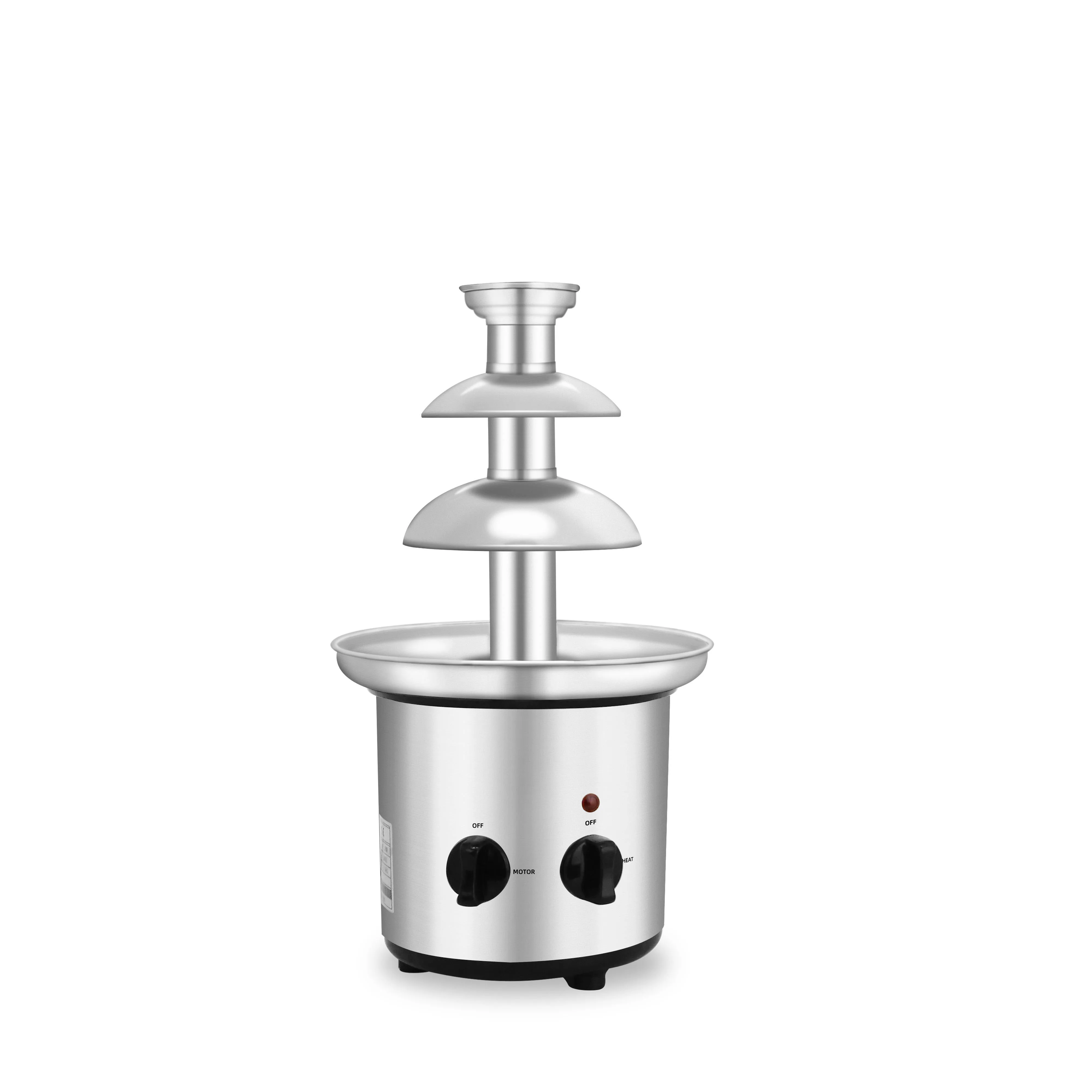 Mini Electric 3-Tier Chocolate Fondue Machine New & Used for Home Restaurant Bakery with Core Motor Component
