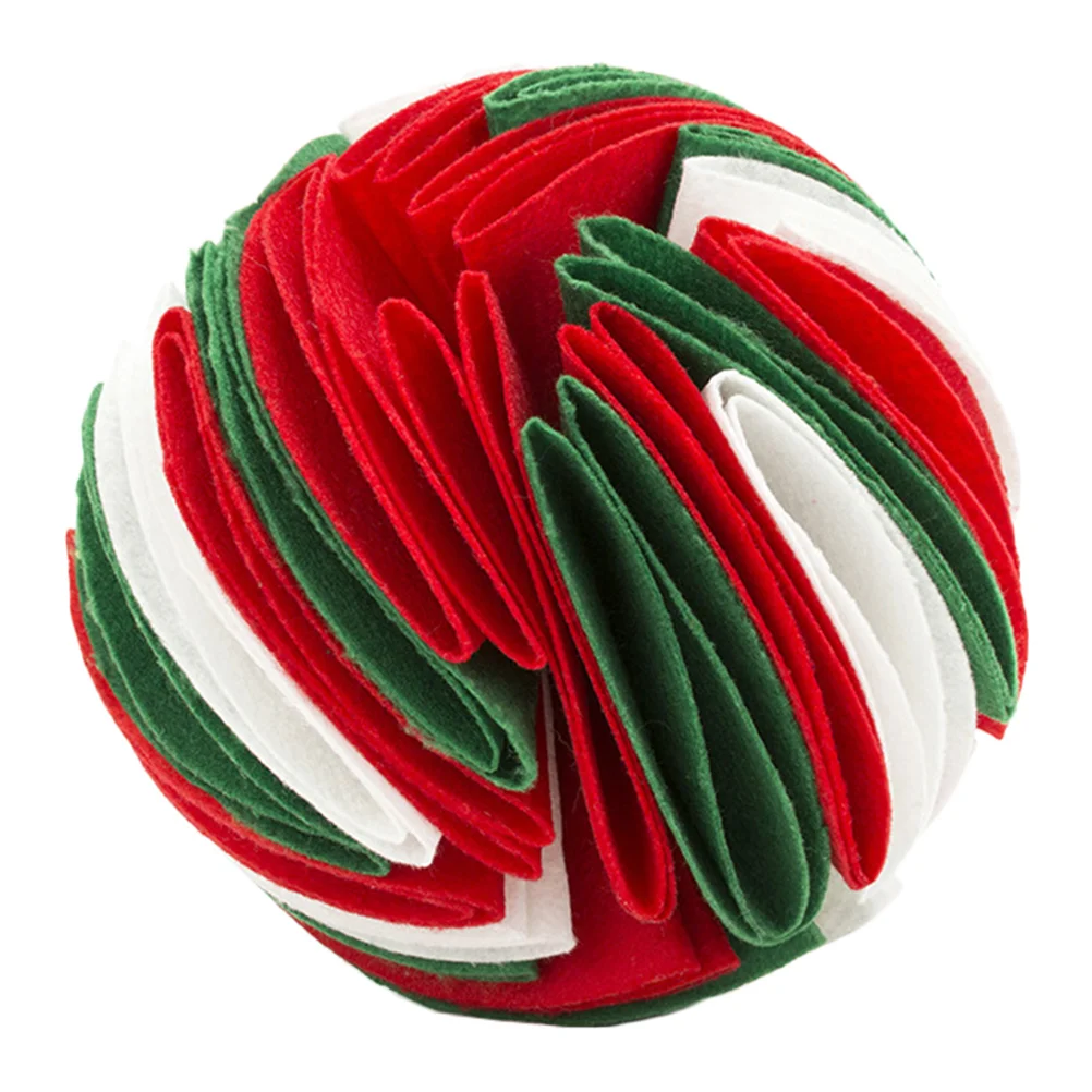 

Sniffing Ball Dog Felt Material Chew Grinding Slow Feeder Molar Toy Feeding Plaything Reusable Clean Hygienic Elastic Bumps