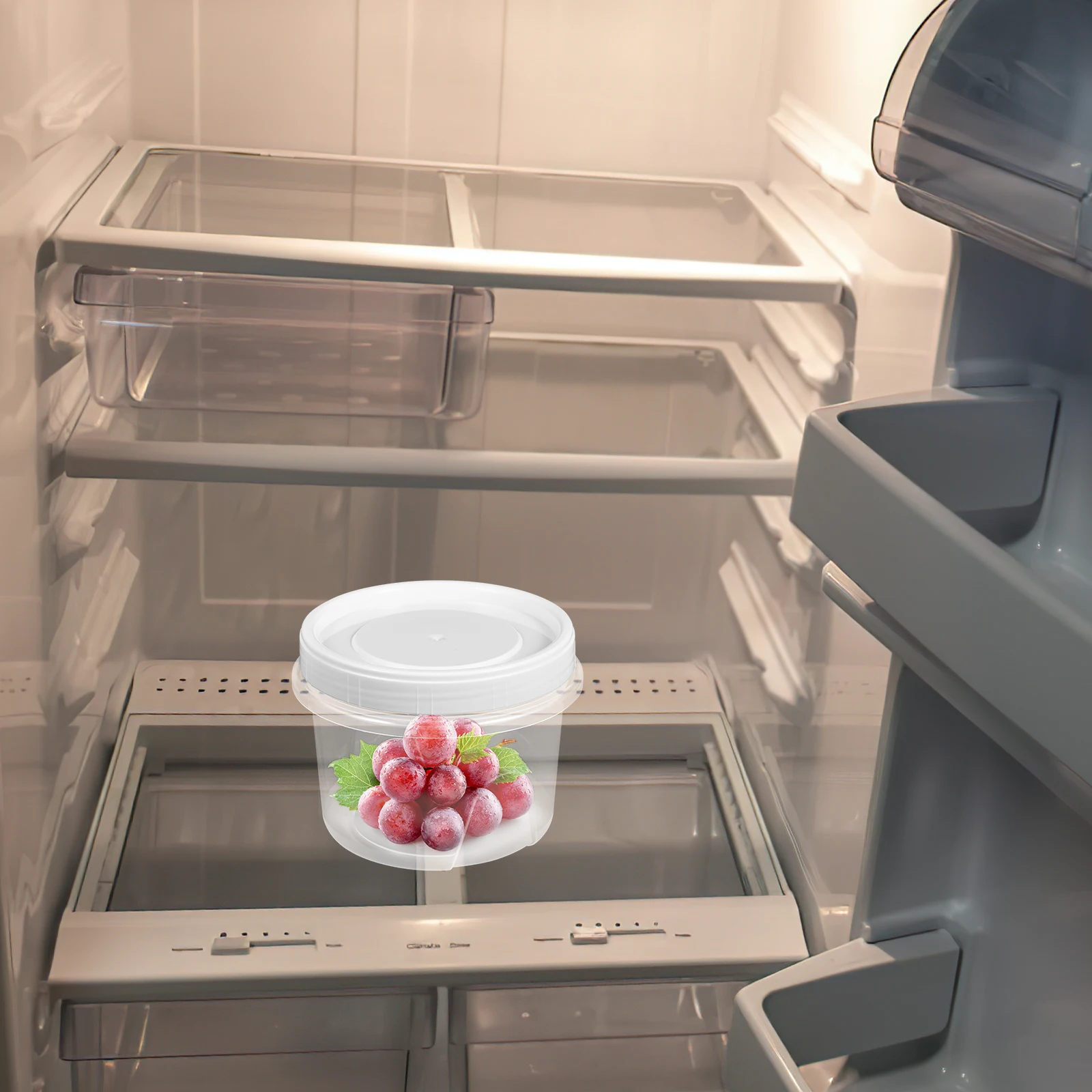 

2pcs Refrigerator Storage Boxes Fresh Reusable Plastic Crisper Containers Odor Resistant Kitchen for Vegetables