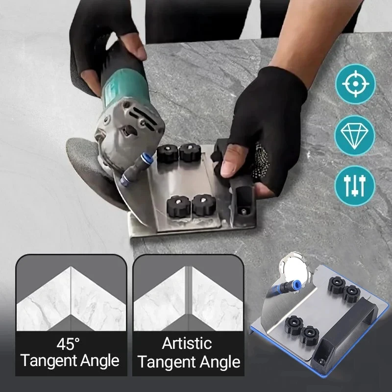 Angle Grinder Stand for Tile 45 Degree Chamfer Cutting 45° Angle Tile Chamfering Tool for Cutting for Cutting Tile Ceramic Stone