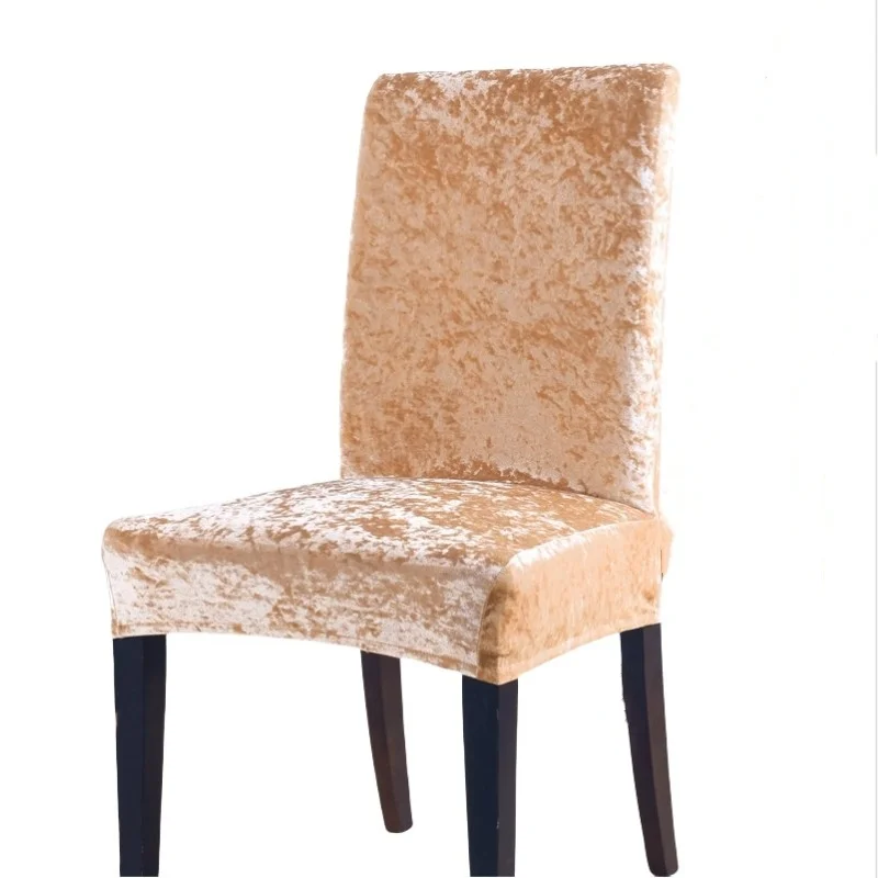 Thickened Silver Fox Velvet Fabric Elastic Chair Cover Home Hotel Dining Chair Leisure Chair Protective Cover Home Textile